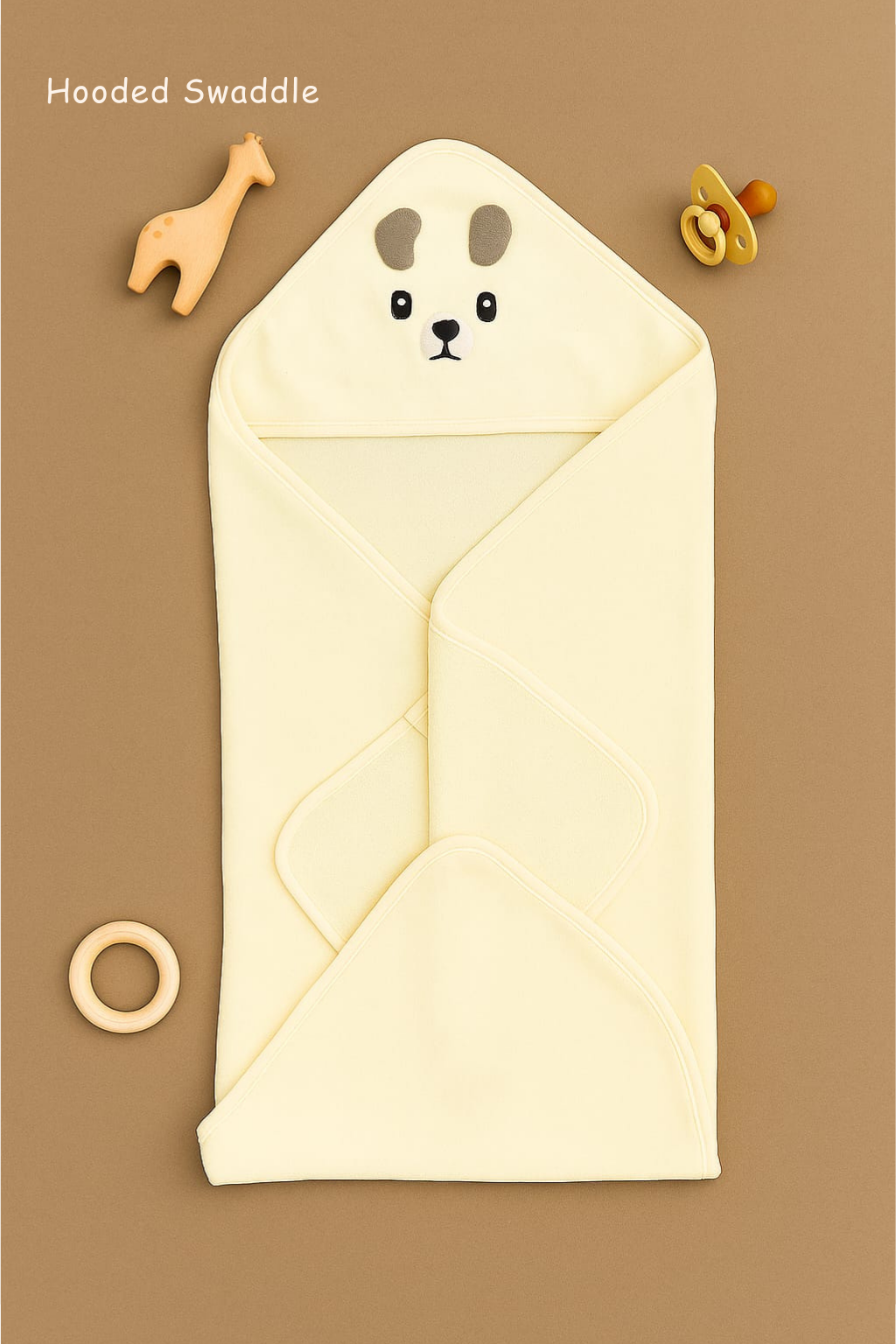 Hooded Swaddle | Cream