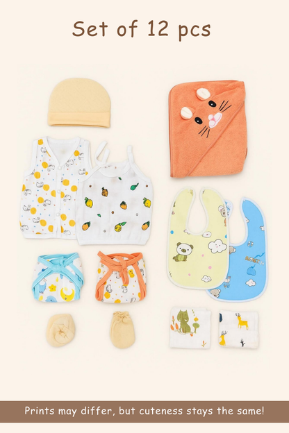 All In One Baby Gift Hamper | Orange