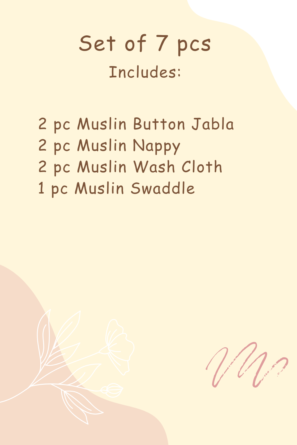 All Muslin Products | Pack of 7