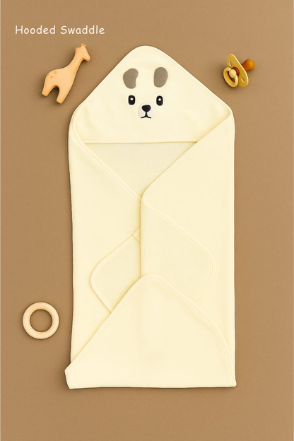 Hooded Swaddle | Cream